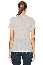 AGOLDE Annise Slim Tee in Grey Heather, view 3, click to view large image.