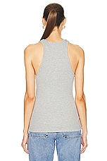 AGOLDE Bianca Tank in Grey Heather, view 3, click to view large image.