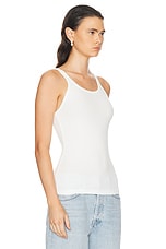 AGOLDE Zane Tank in White, view 2, click to view large image.