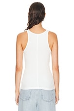 AGOLDE Zane Tank in White, view 3, click to view large image.