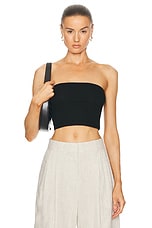 AGOLDE May Tube Top in Black, view 1, click to view large image.