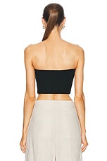 AGOLDE May Tube Top in Black, view 3, click to view large image.