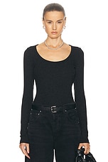 AGOLDE Corey Scoop Neck Tee in Katniss, view 1, click to view large image.