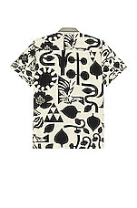 Agua Bendita Jack Honolulu Shirt in Ivory, view 2, click to view large image.