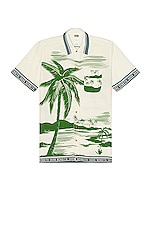 Agua Bendita Jack Honolulu Shirt in Ivory, view 1, click to view large image.