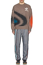 adidas by Song for the Mute Sweater in Tech Earth, view 5, click to view large image.