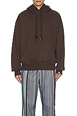 adidas by Song for the Mute Hoody in Brown, view 3, click to view large image.