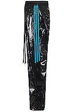 adidas by Song for the Mute Pant Blk in Black & Active Teal, view 3, click to view large image.