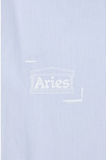 Aries Temple Boxer Shorts in Blue, view 3, click to view large image.