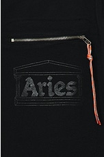 Aries Premium Temple Sweatshort in Black, view 3, click to view large image.