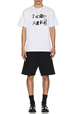 Aries J'Adoro Aries Ransom Tee in White, view 4, click to view large image.