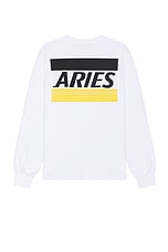 Aries Credit Card Tee in White, view 1, click to view large image.