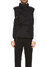 1017 ALYX 9SM Asymmetric Puffer Vest in Black | FWRD
