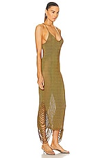 Aisling Camps Stalactite Slip Dress in Gold, view 3, click to view large image.