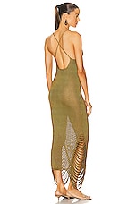 Aisling Camps Stalactite Slip Dress in Gold, view 4, click to view large image.