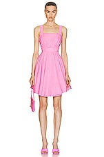 Aje Clara Tie Back Mini Dress in PROTEA PINK, view 1, click to view large image.
