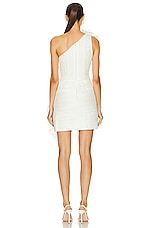 Aje Adelia Ruffle Mini Dress in Ivory, view 4, click to view large image.