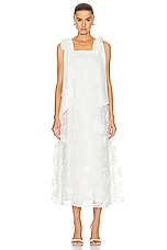 Aje Ursula Midi Dress in Ivory, view 1, click to view large image.