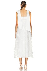 Aje Ursula Midi Dress in Ivory, view 3, click to view large image.