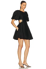 Aje Krystyna Chain Link Mini Dress in Black, view 2, click to view large image.