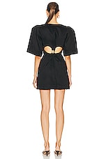 Aje Hunter Twisted Mini Dress in Black, view 4, click to view large image.