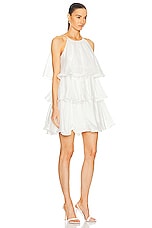 Aje Claudia Tiered Mini Dress in Ivory, view 2, click to view large image.