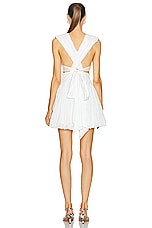 Aje Escapist Mini Dress in Ivory, view 3, click to view large image.