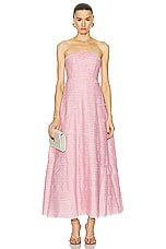 Aje Soundscape Maxi Dress in Chalk Pink, view 1, click to view large image.