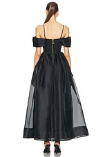 Aje Cordelia Corsetted Maxi Dress in Black, view 4, click to view large image.