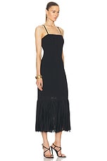 Aje Arris Fringed Maxi Dress in Black, view 2, click to view large image.