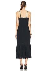 Aje Arris Fringed Maxi Dress in Black, view 3, click to view large image.