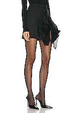 Aje Energy Mini Skirt in Black, view 2, click to view large image.