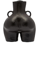 Anissa Kermiche Love Handles Vase in Black, view 2, click to view large image.