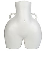 Anissa Kermiche Love Handles Vase in White Matte, view 1, click to view large image.