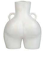 Anissa Kermiche Love Handles Vase in White Matte, view 2, click to view large image.