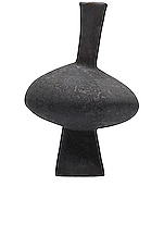 Anissa Kermiche Mercury Candlestick Holder in Black & Brown Textured, view 2, click to view large image.