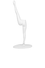 Anissa Kermiche Can Candlestick Holder in White Matte, view 1, click to view large image.