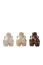 Anissa Kermiche Mini Handles Love Trio in Beige, Brown & Ivory, view 1, click to view large image.