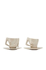 Anissa Kermiche C Cups Coffee Cups Set Of 2 in High Shine Mushroom, view 1, click to view large image.