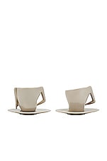 Anissa Kermiche C Cups Coffee Cups Set Of 2 in High Shine Mushroom, view 2, click to view large image.