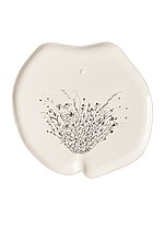 Anissa Kermiche Amuse Bush Dinner Plate in White & Black, view 1, click to view large image.