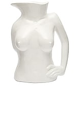 Anissa Kermiche Jugs Jug in White Shiny, view 1, click to view large image.