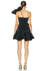 AKNVAS Vivian Bow Dress in Black, view 4, click to view large image.