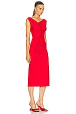 AKNVAS Ivy Stretch Jersey Dress in Red, view 2, click to view large image.