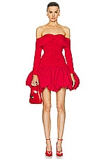 AKNVAS for FWRD Greta Stretch Jersey Dress in Red, view 1, click to view large image.