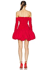 AKNVAS for FWRD Greta Stretch Jersey Dress in Red, view 3, click to view large image.