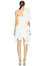 AKNVAS Jagger Ruffle Dress in White, view 4, click to view large image.
