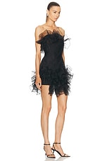 AKNVAS for FWRD Strapless Mini Dress in Black, view 2, click to view large image.