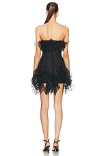 AKNVAS for FWRD Strapless Mini Dress in Black, view 4, click to view large image.
