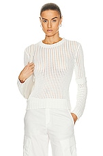 AKNVAS Prado Knit Top in Ivory, view 1, click to view large image.